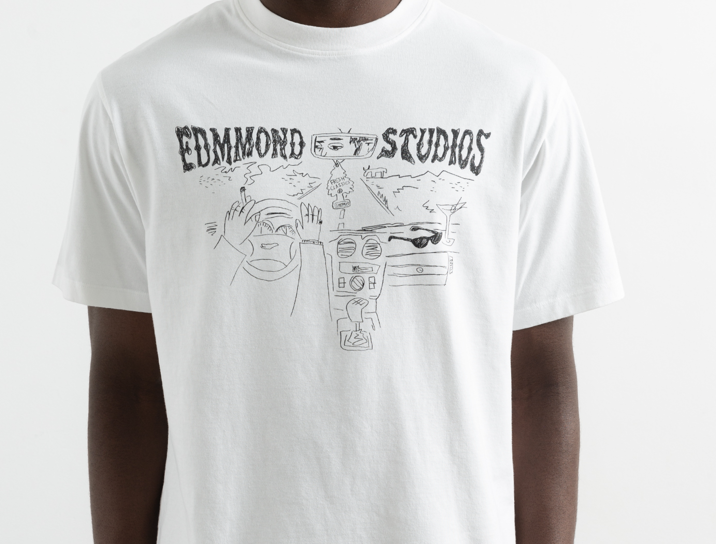 Edmmond Studios Fresh Classics T-Shirt Herren Weiß